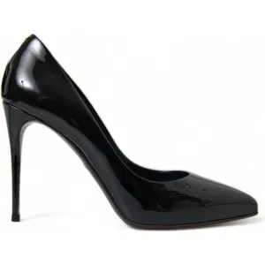 Dolce & Gabbana Elegant Black Patent Stiletto Heels