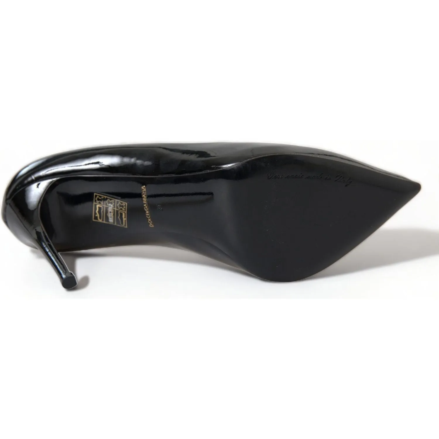 Dolce & Gabbana Elegant Black Patent Stiletto Heels