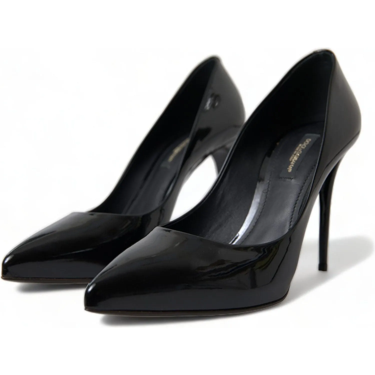 Dolce & Gabbana Elegant Black Patent Stiletto Heels