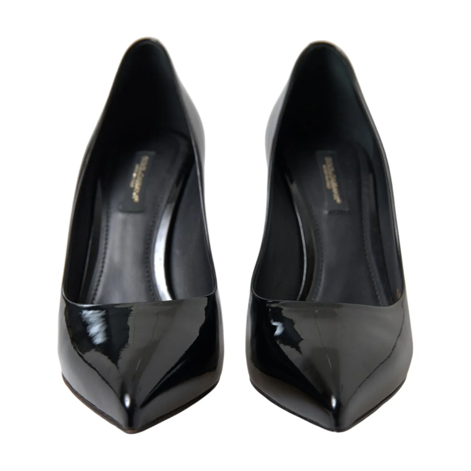 Dolce & Gabbana Elegant Black Patent Stiletto Heels