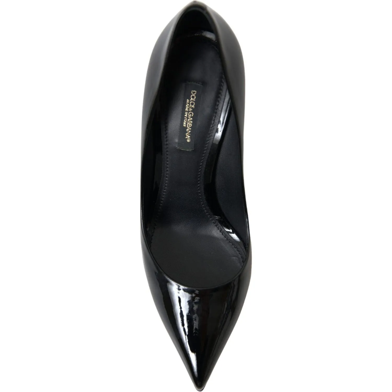 Dolce & Gabbana Elegant Black Patent Stiletto Heels