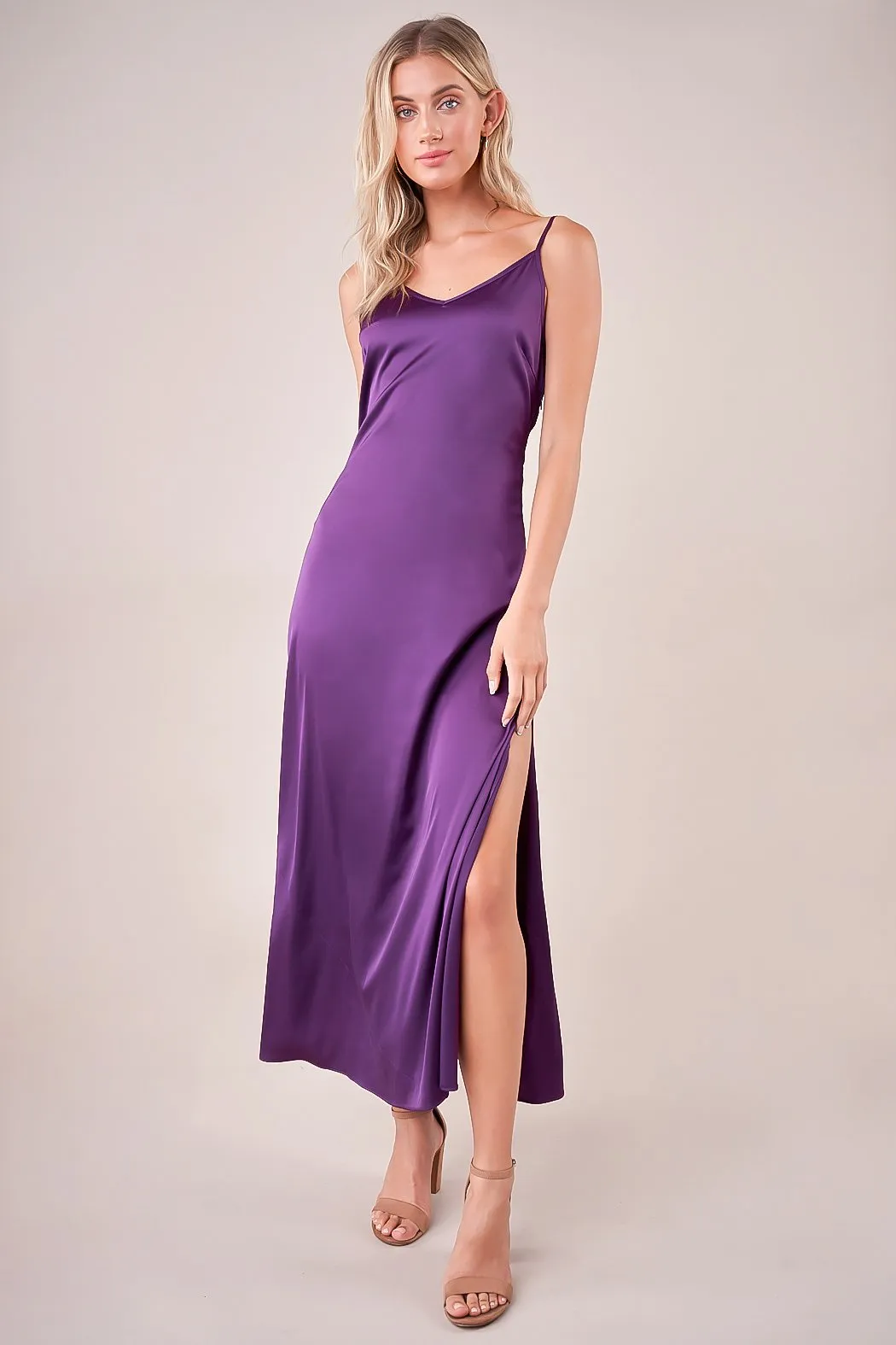 Dreaming Satin Maxi Slip Dress