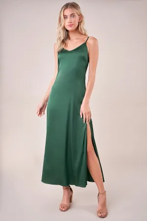 Dreaming Satin Maxi Slip Dress