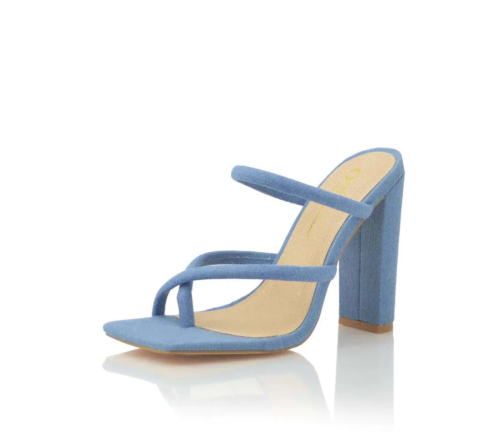 Dressy Chunky Open Toe Heels Zora by Olivia