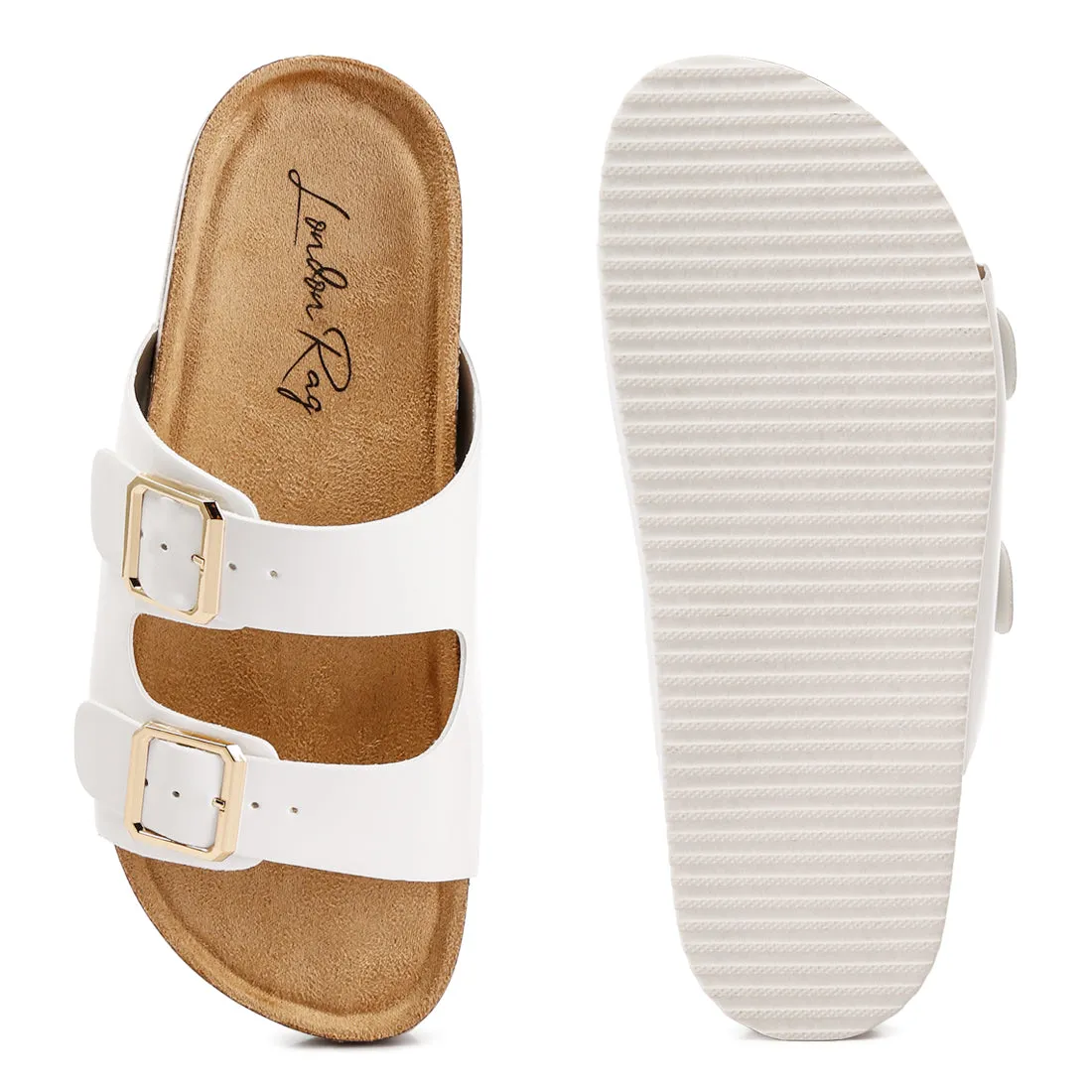 Dual Strap Buckle Flats