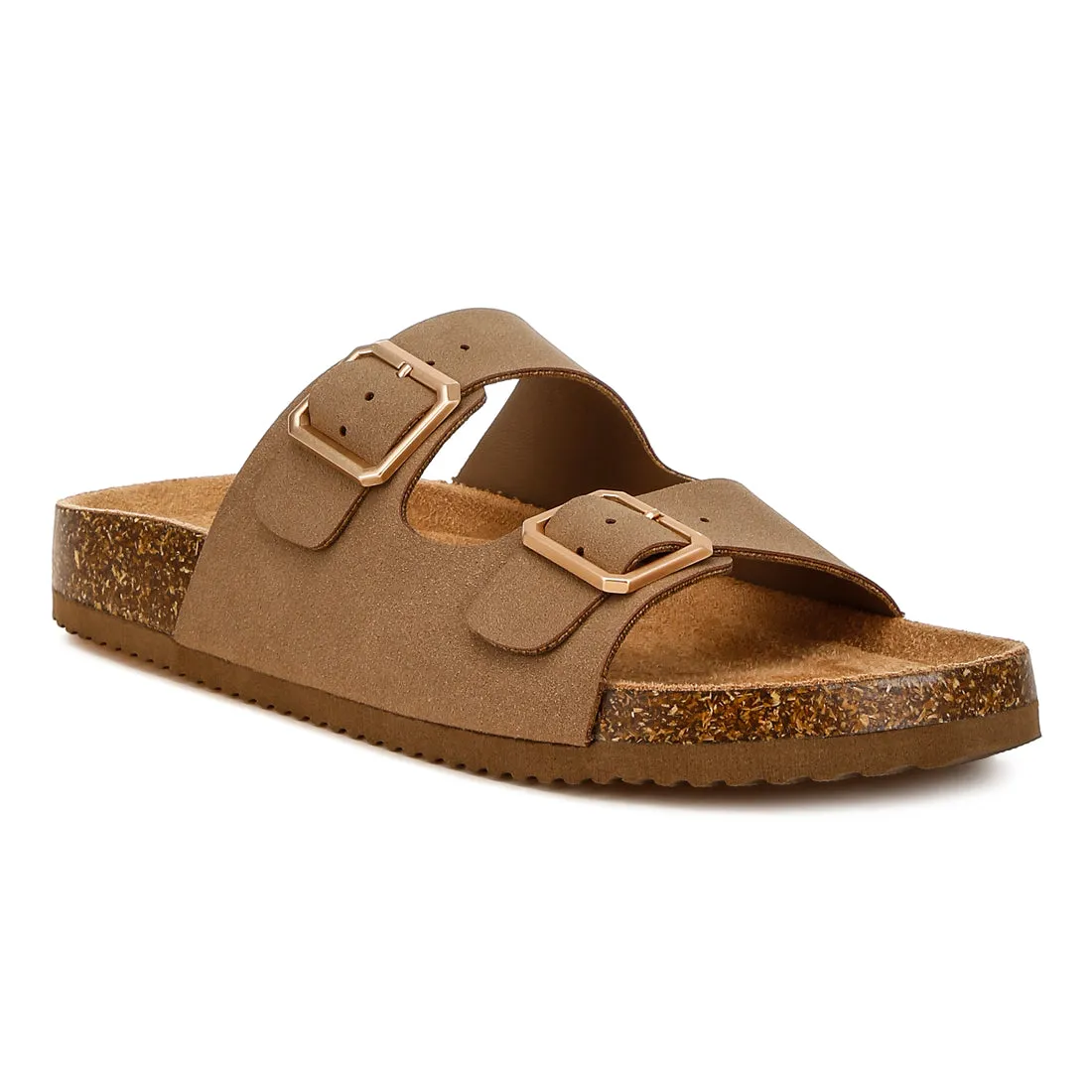 Dual Strap Buckle Flats