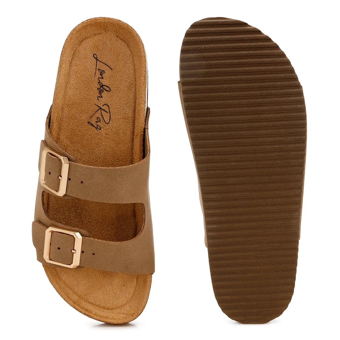 Dual Strap Buckle Flats