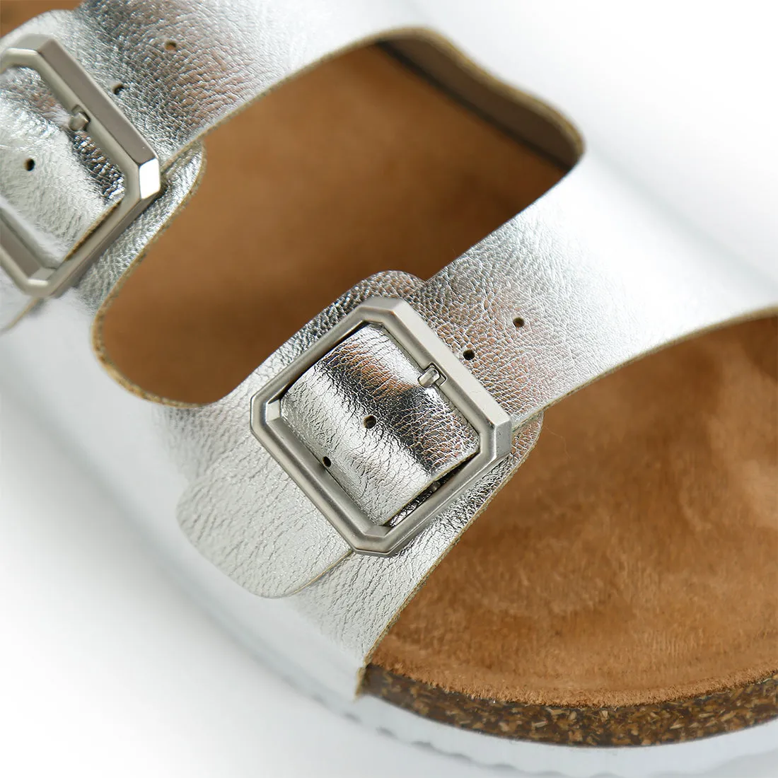 Dual Strap Buckle Flats