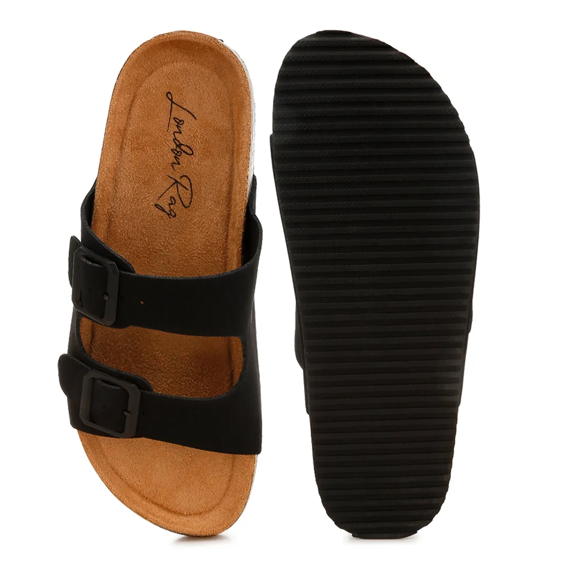 Dual Strap Buckle Flats