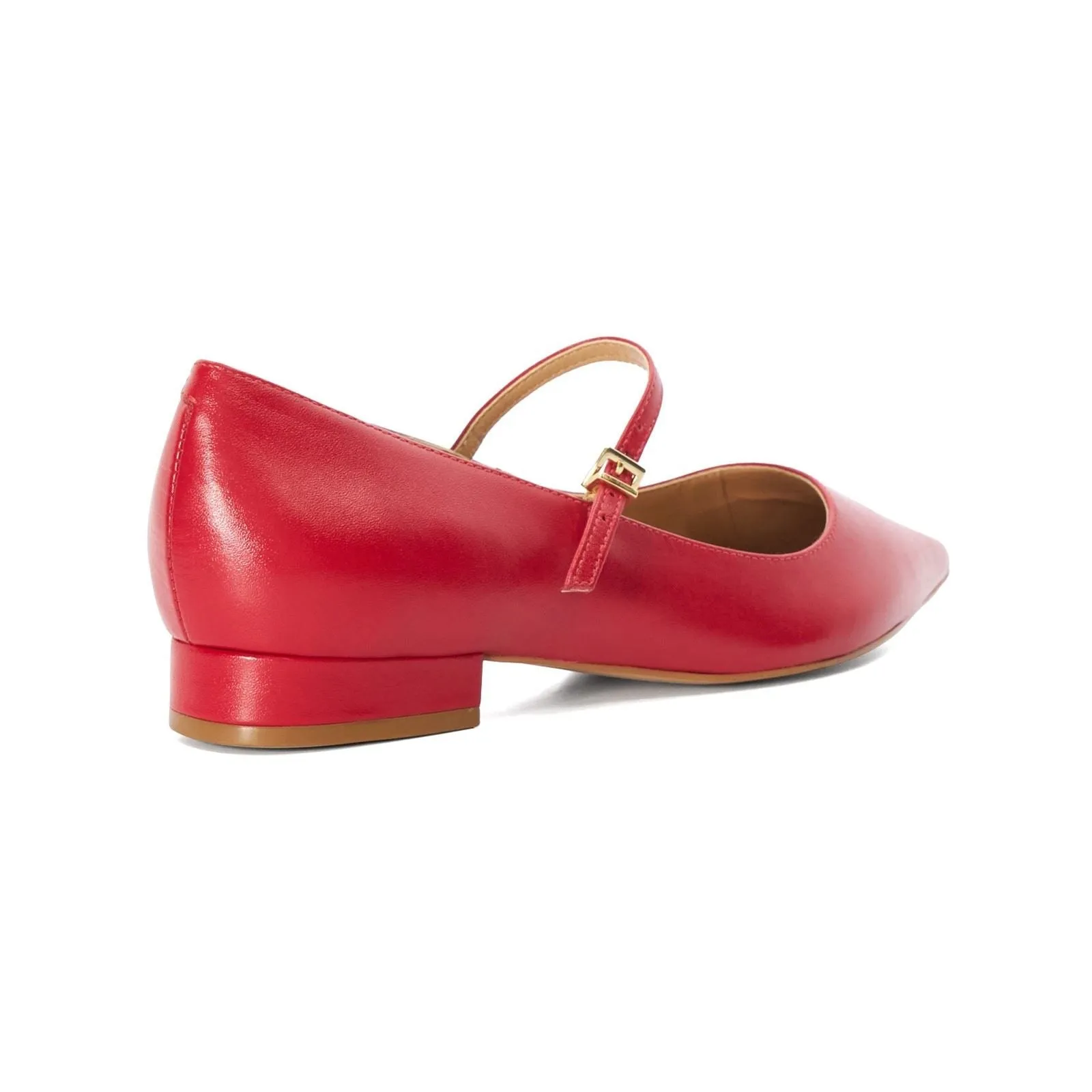 Dune Hastas Leather Women's Red Heels