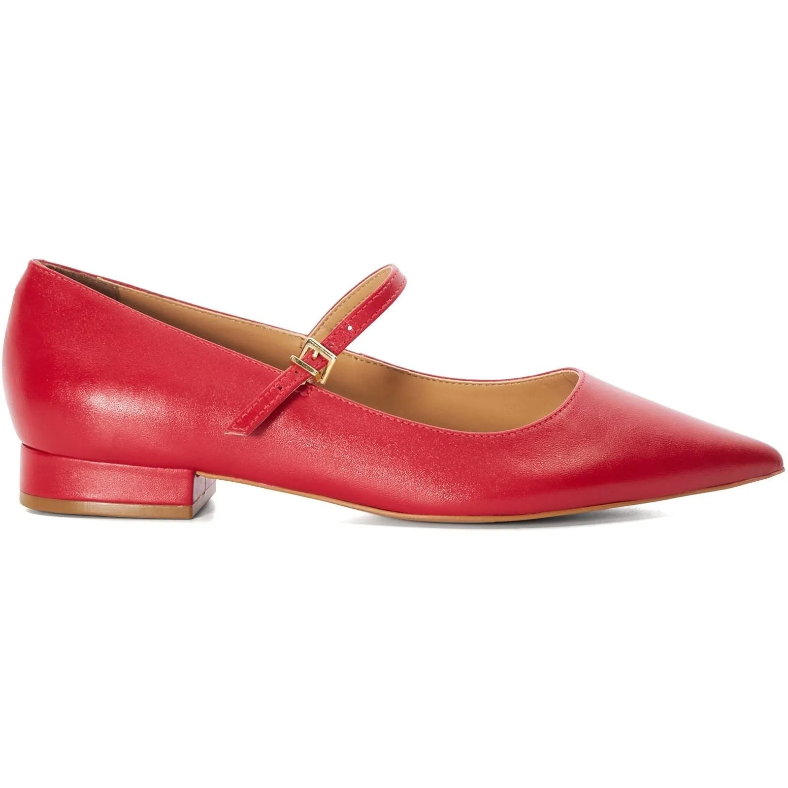 Dune Hastas Leather Women's Red Heels