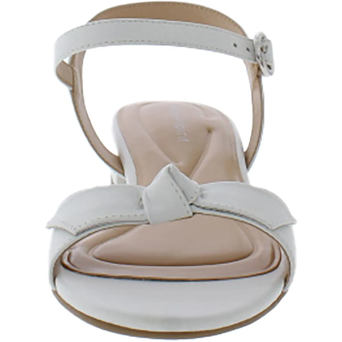 Easy Spirit Womens Ginova Leather Ankle Strap Heels