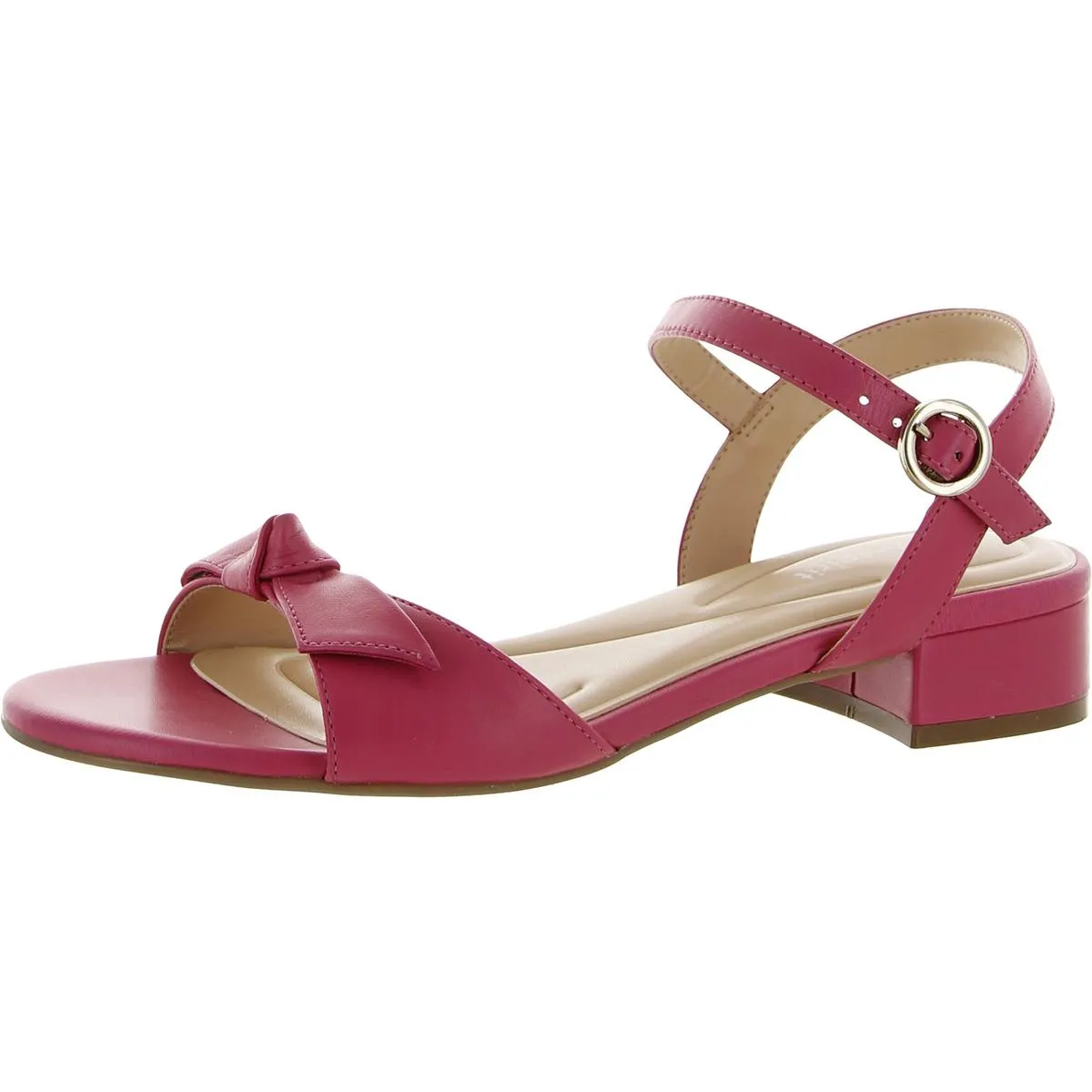 Easy Spirit Womens Ginova Leather Ankle Strap Heels