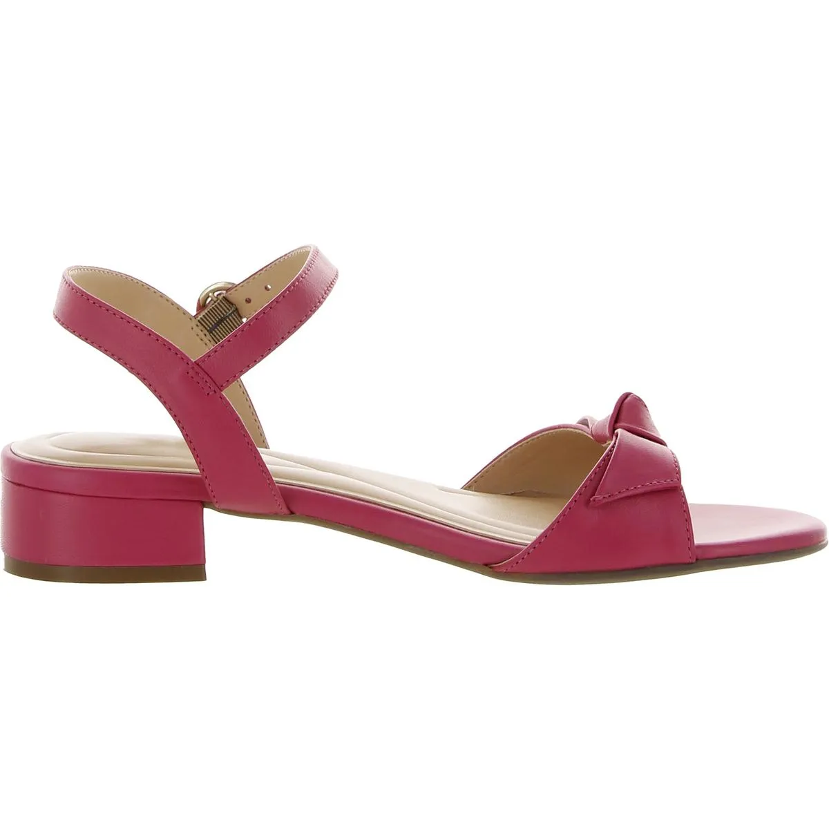 Easy Spirit Womens Ginova Leather Ankle Strap Heels