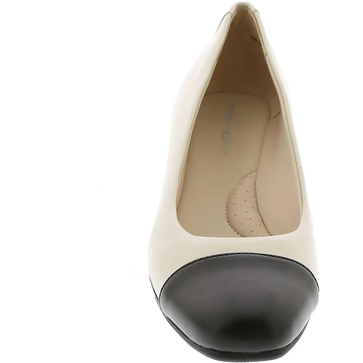 Easy Spirit Womens Gracey 8 Leather Slip On Wedge Heels