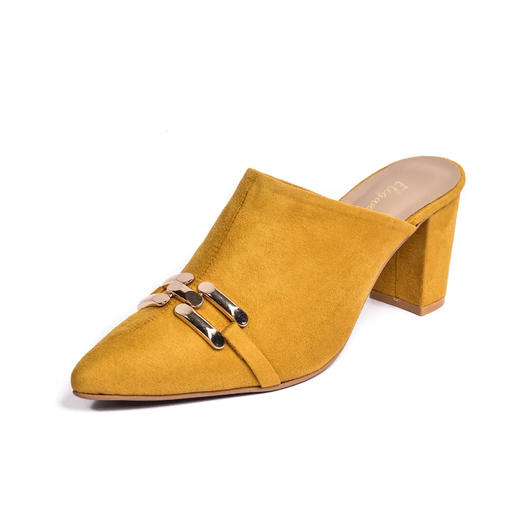 ELEGANCIA - Women Blockheels Mules Stormy