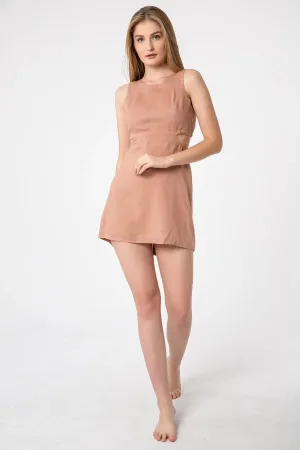 Elegant Linen Mini Dress
