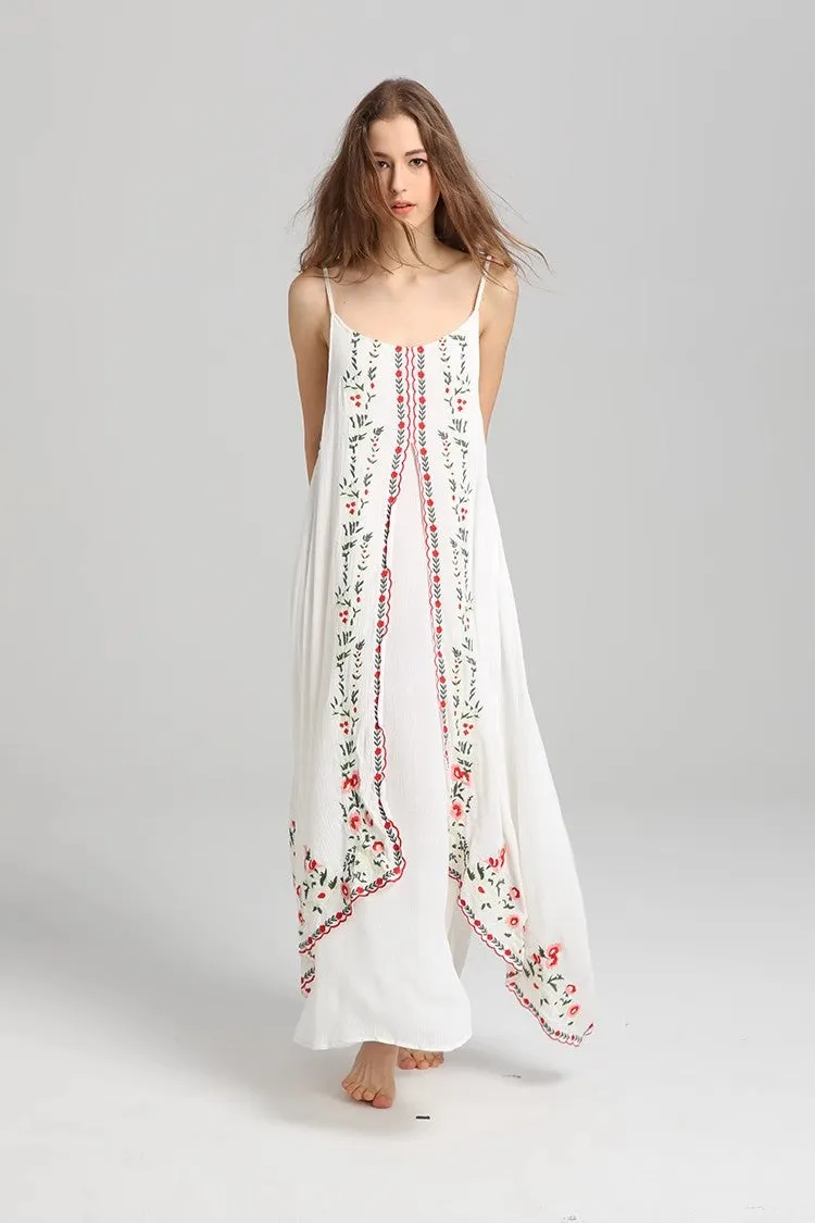 Enchanted Blooms Embroidered Maxi Dress