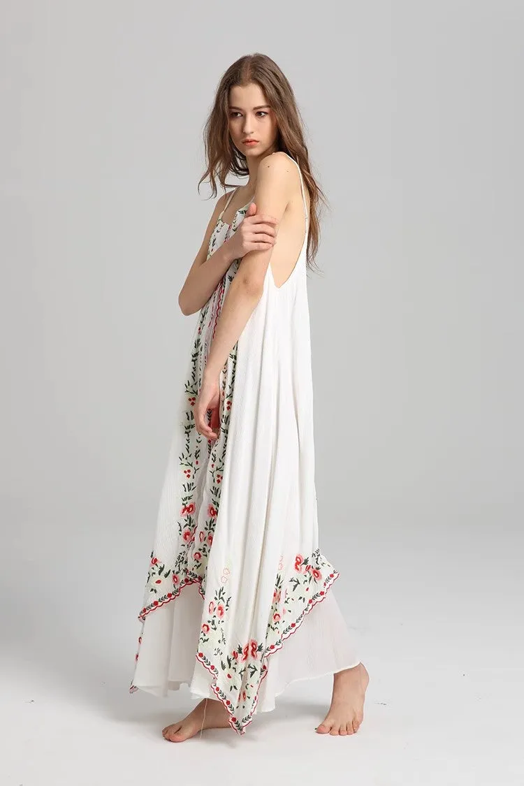 Enchanted Blooms Embroidered Maxi Dress