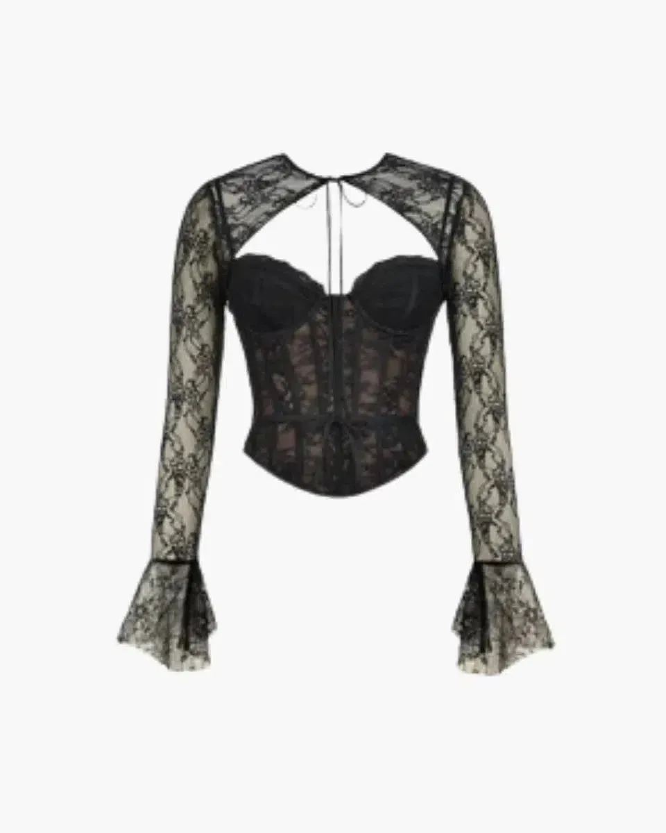 Ettore – Romantic lace – Long-sleeved corset top