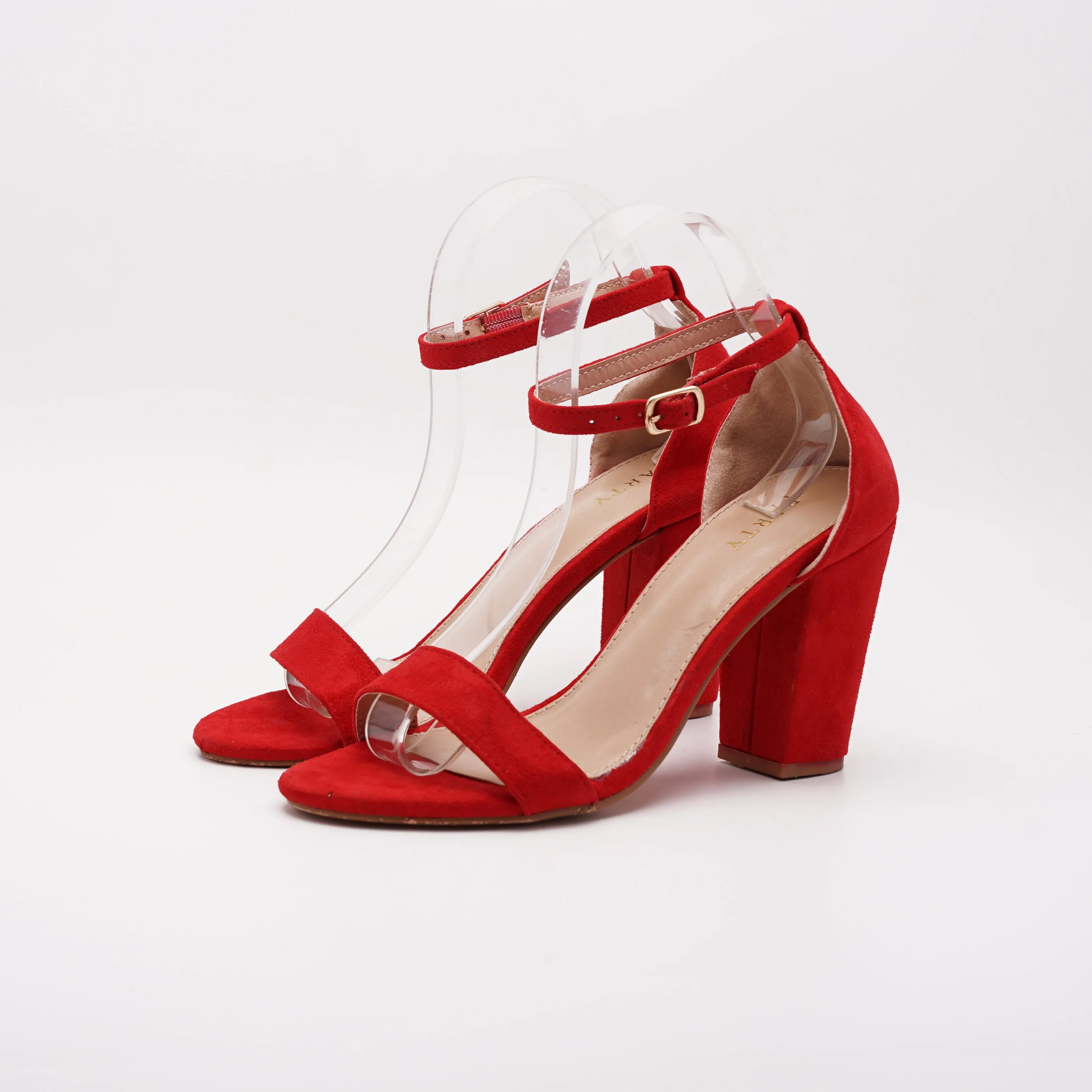 European Strappy Block Heel