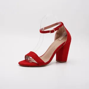 European Strappy Block Heel