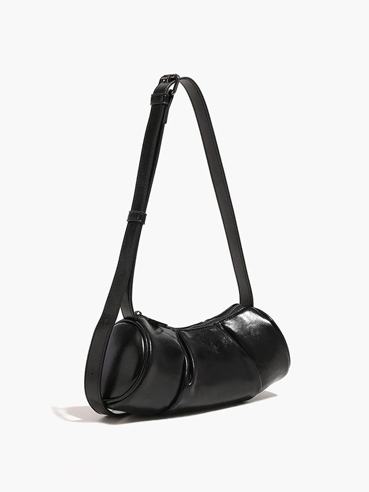 Evie | Pleated Leather Shoulder Bag