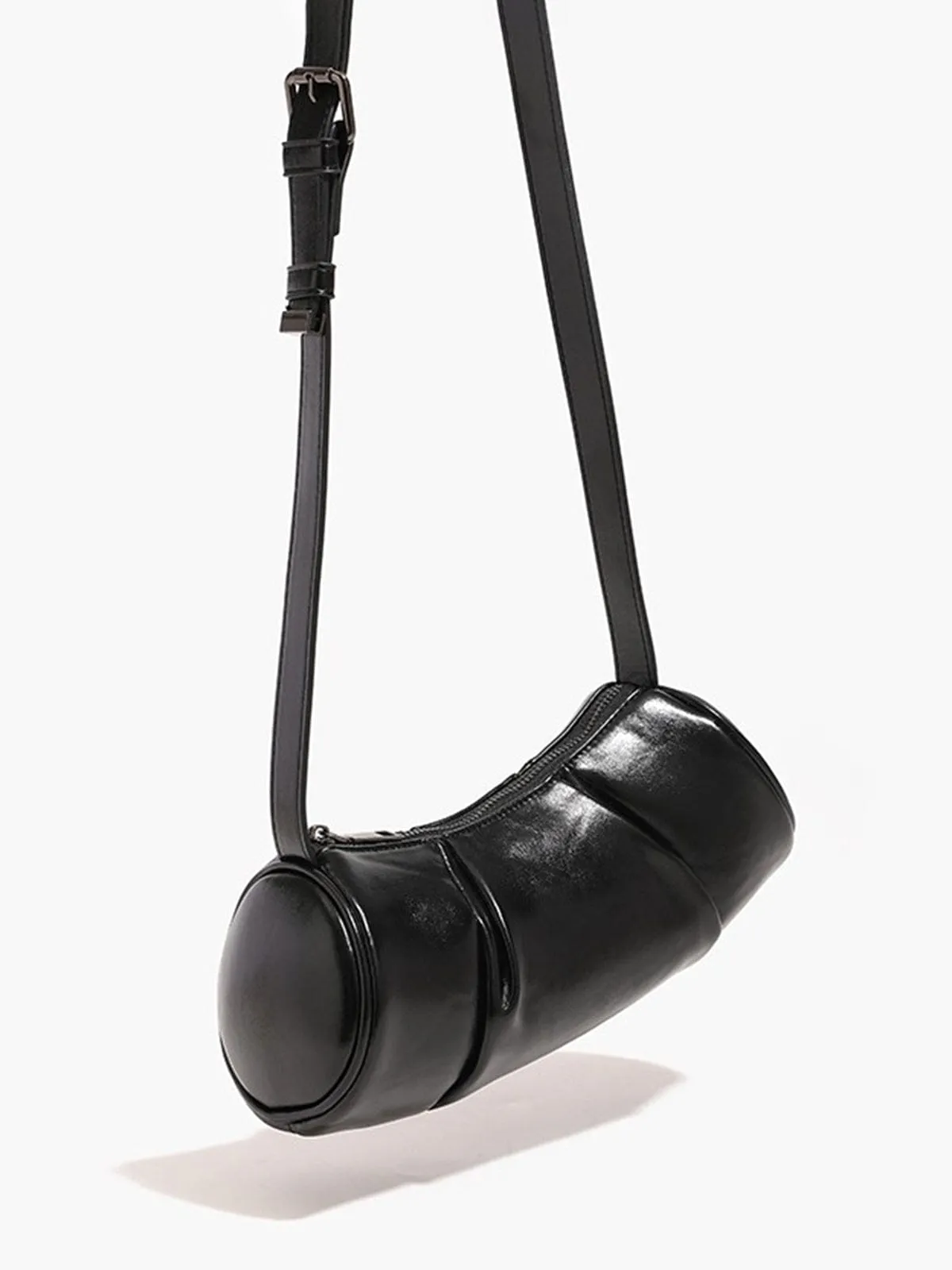 Evie | Pleated Leather Shoulder Bag