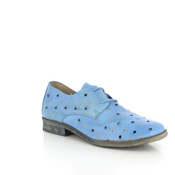 Felmini A014 Light Blue Lace-Up Shoes