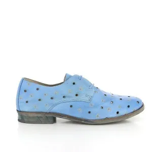 Felmini A014 Light Blue Lace-Up Shoes