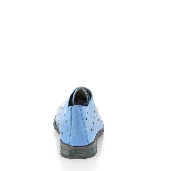 Felmini A014 Light Blue Lace-Up Shoes