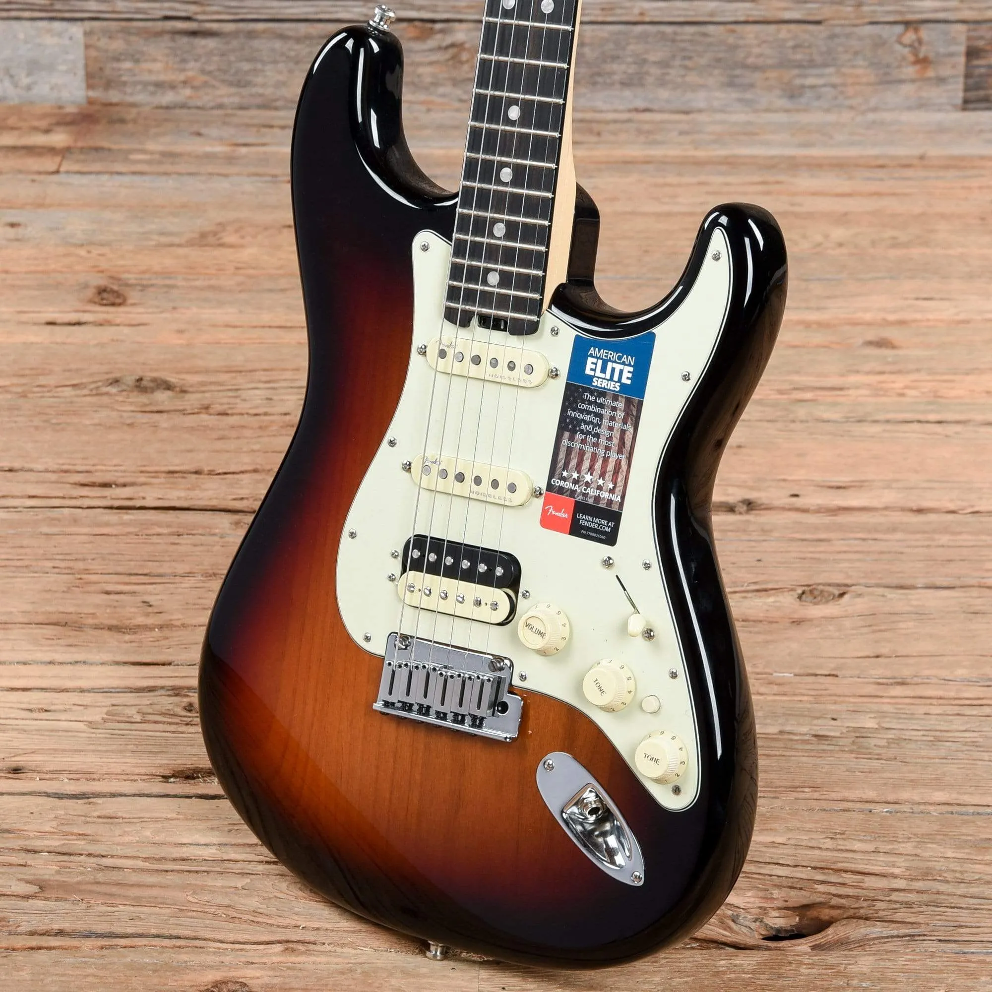 Fender American Elite Stratocaster HSS Shawbucker EB 3-Color Sunburst