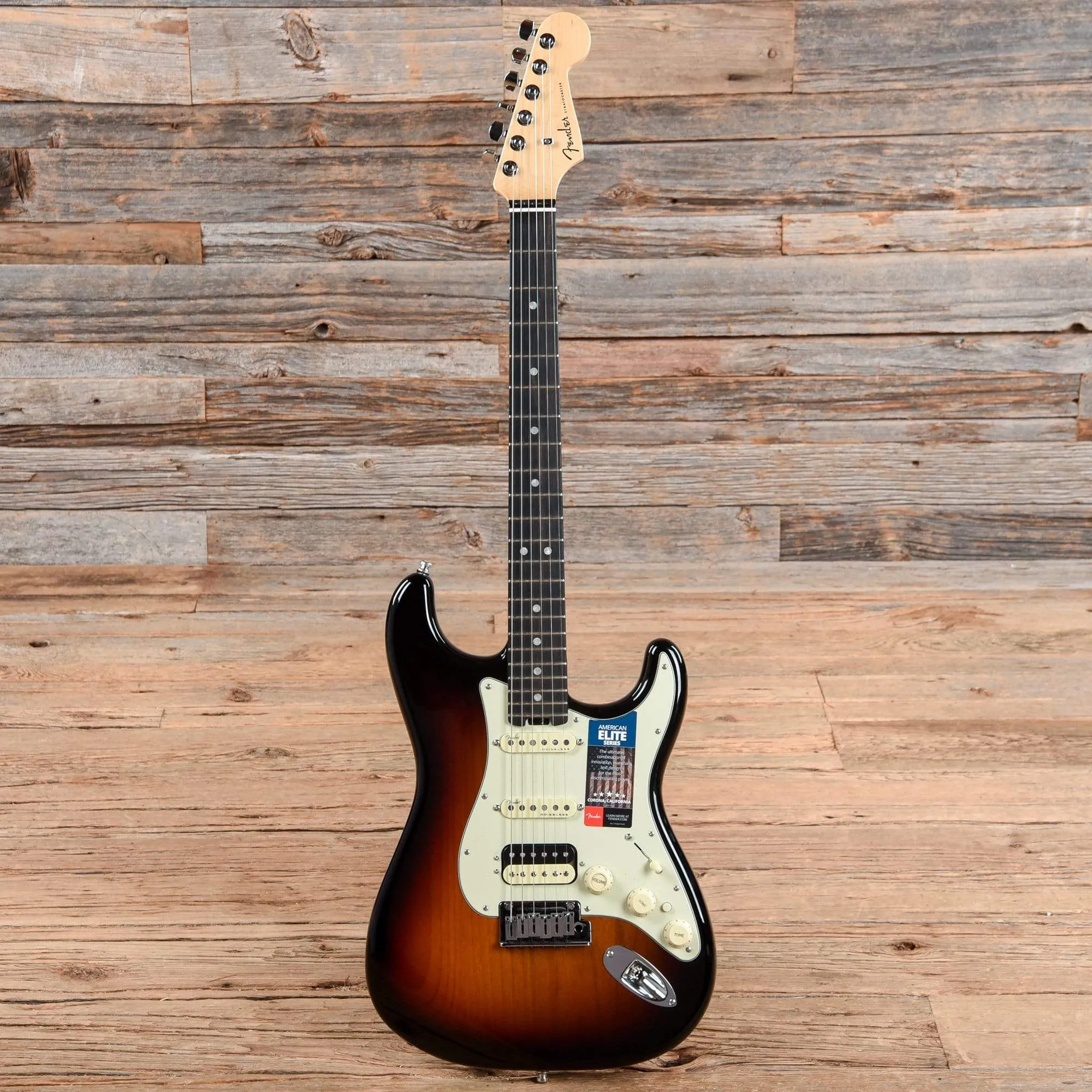 Fender American Elite Stratocaster HSS Shawbucker EB 3-Color Sunburst