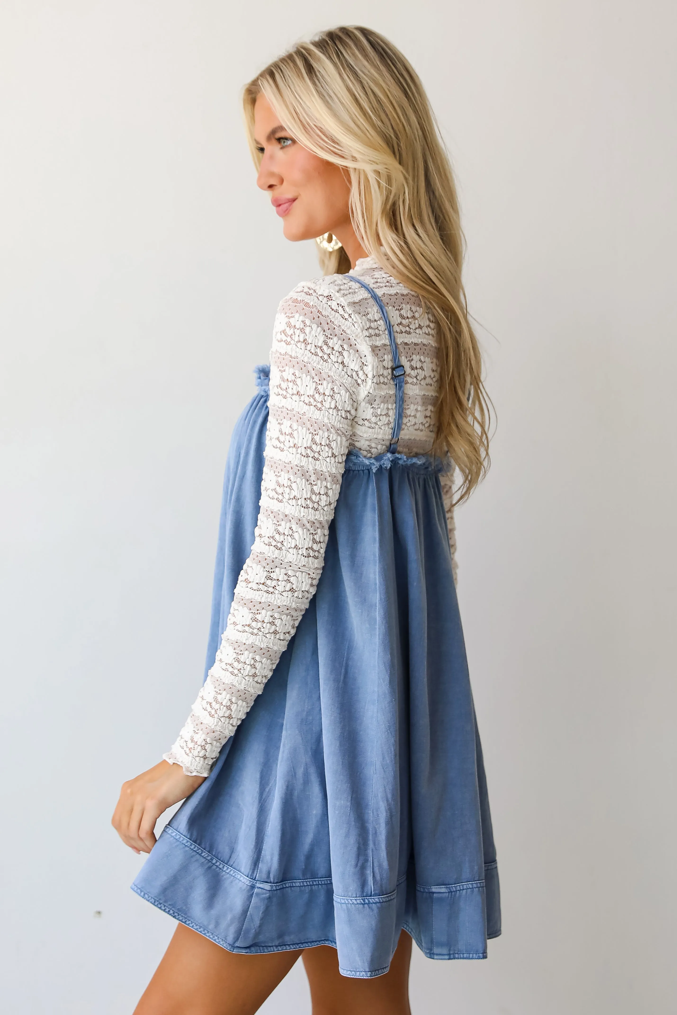 FINAL SALE - Sweet Reputation Denim Mini Dress