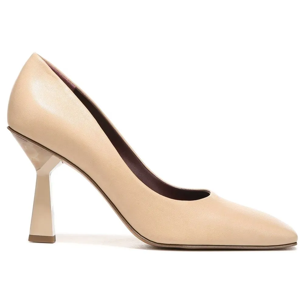 Finley Beige Leather Franco Sarto Pumps