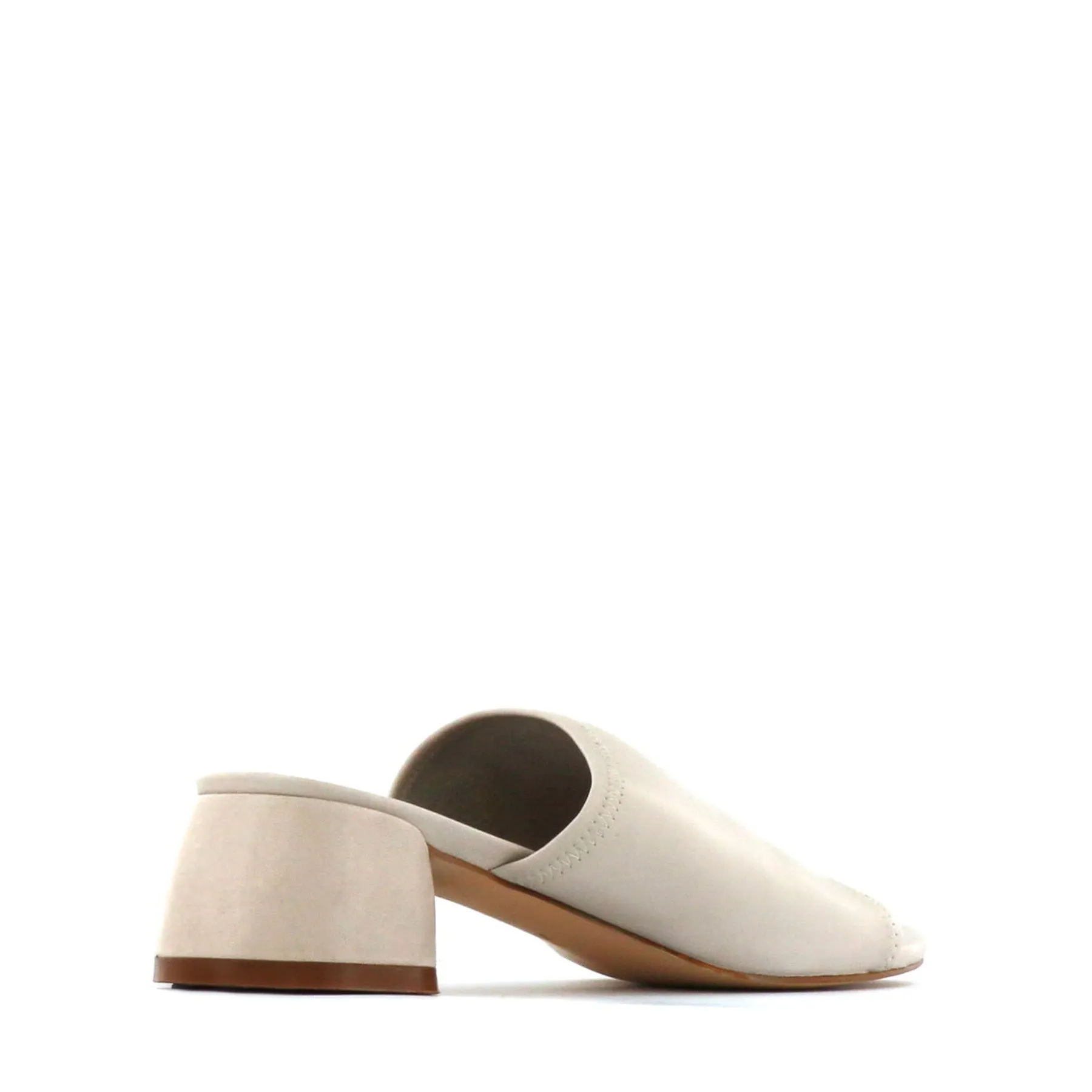 FIO LEATHER BLOCK HEEL SANDALS