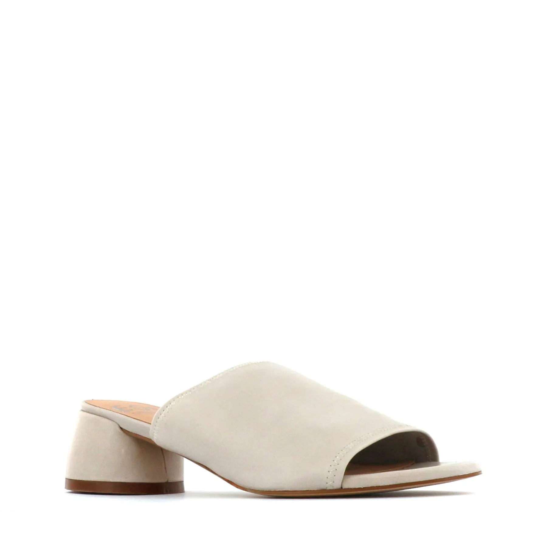 FIO LEATHER BLOCK HEEL SANDALS