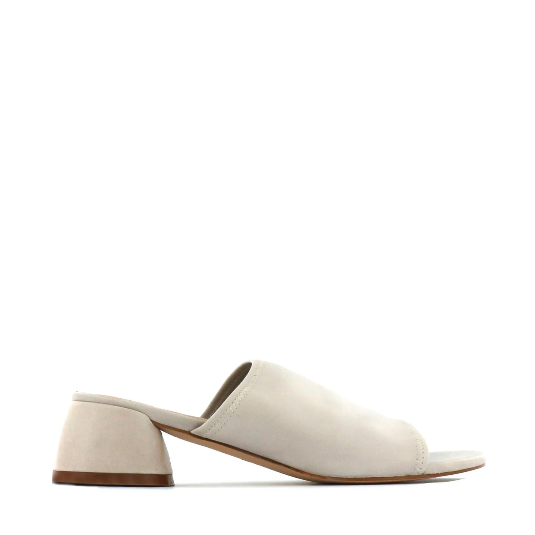 FIO LEATHER BLOCK HEEL SANDALS