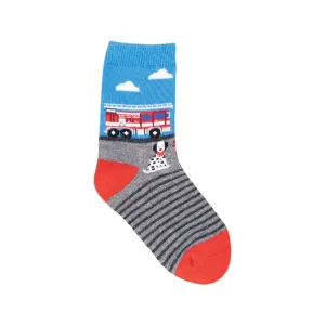 Fire Engine Crew Socks - Kids