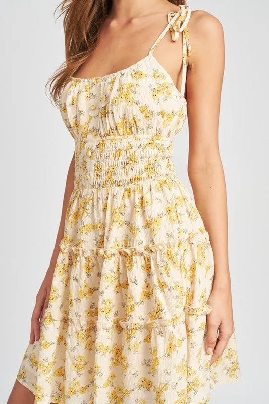 Floral Print Mini Dress