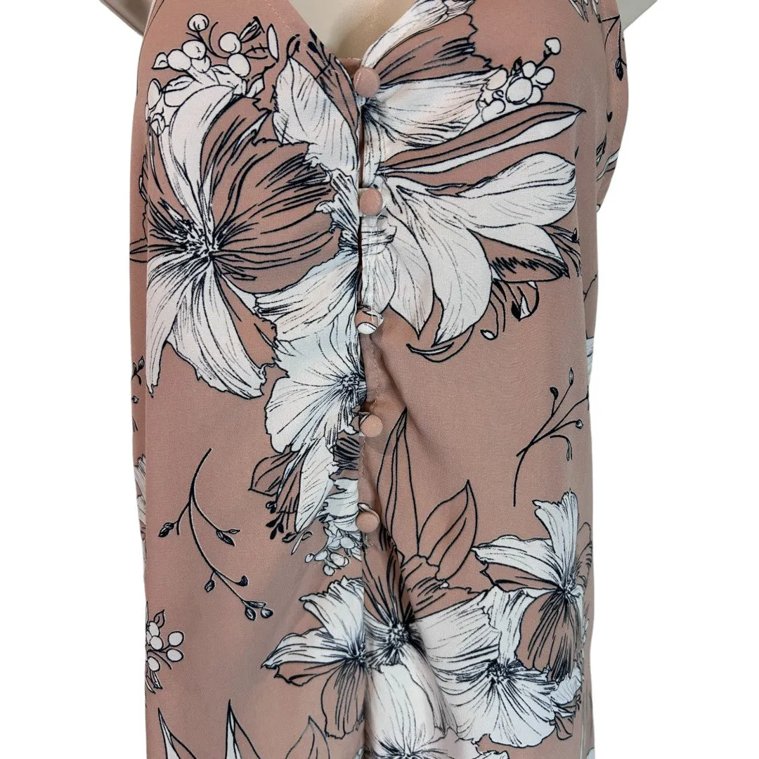 Floral Print Romper Spaghetti Strap V-Neck Summer Playsuit