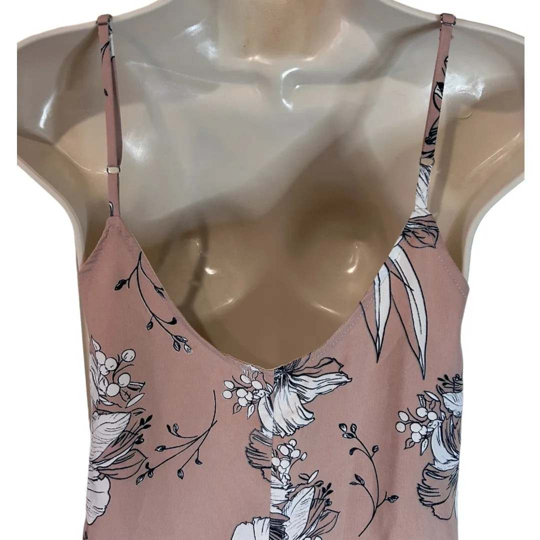 Floral Print Romper Spaghetti Strap V-Neck Summer Playsuit