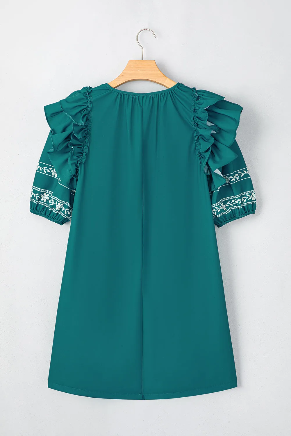Floral Puff Sleeve Mini Dress