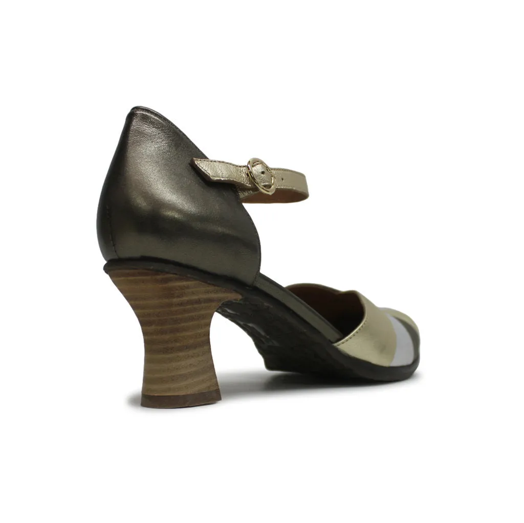 Fly London BESH087FLY Leather Women's Heels Shoes