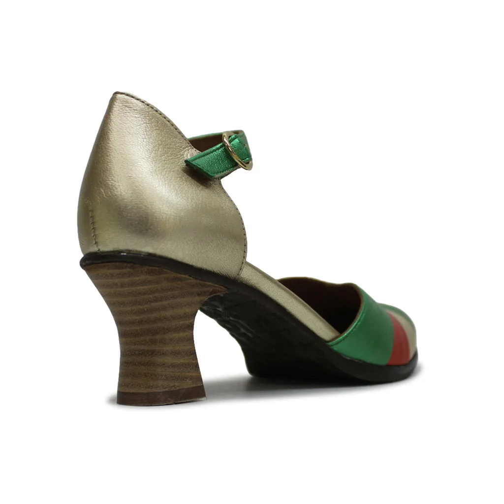 Fly London BESH087FLY Leather Women's Heels Shoes