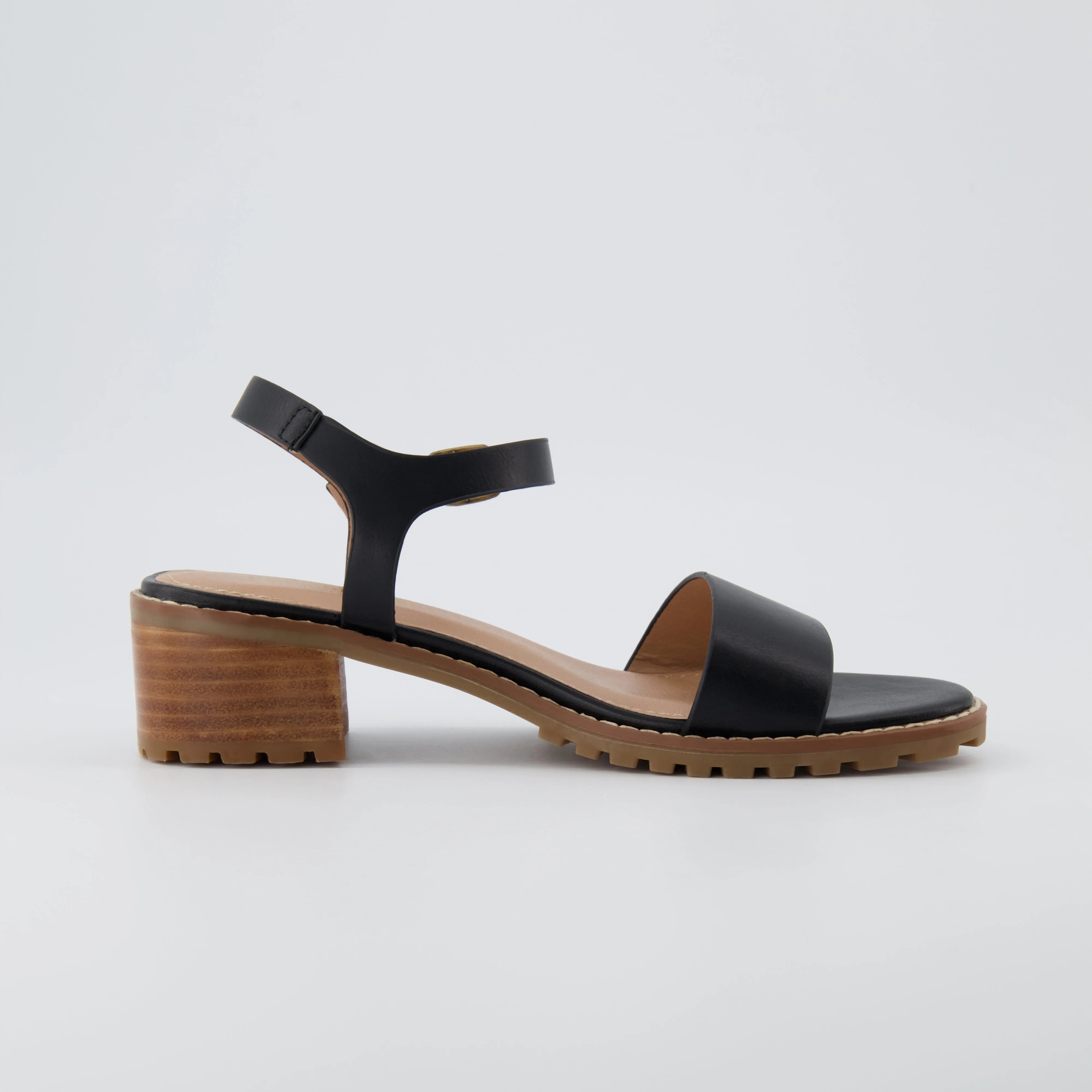 Flynn One Band Block Heel Sandal