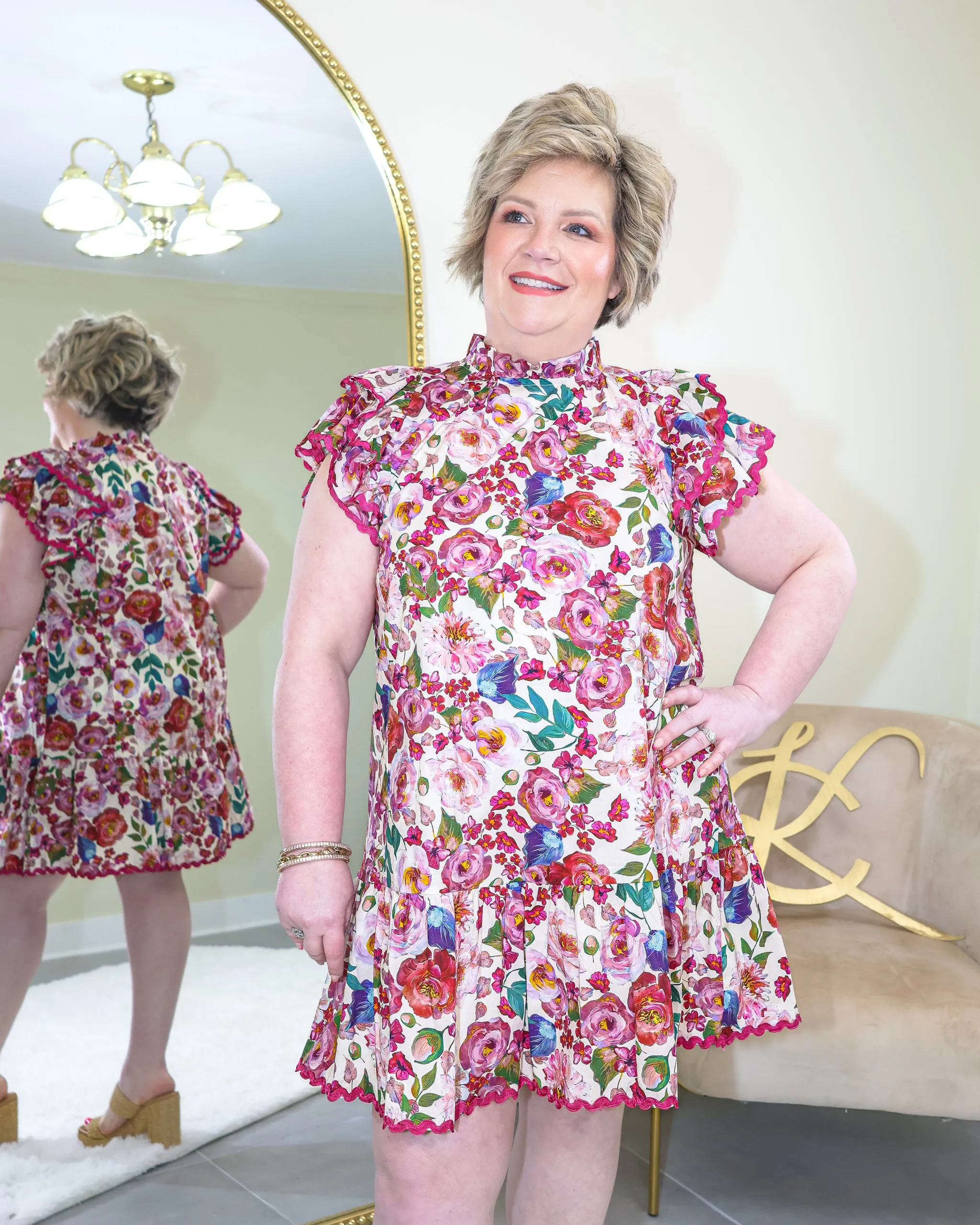 Forever Lover Floral Ruffle Dress
