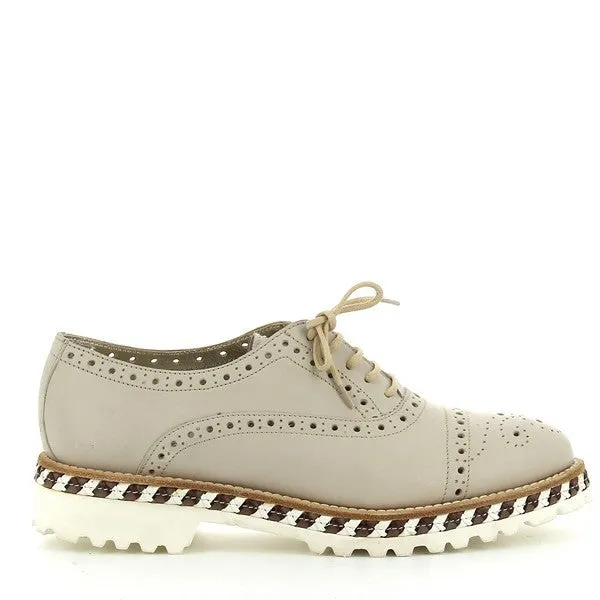 Forte OB1402 Taupe Lace-Up Shoes