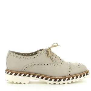 Forte OB1402 Taupe Lace-Up Shoes