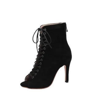 Funki Buys | Boots | Women's Lace-up Suede Sole Dance Shoes